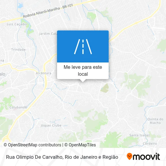 Rua Olímpio De Carvalho mapa