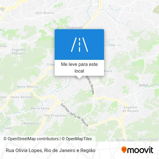 Rua Olívia Lopes mapa