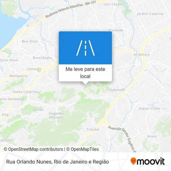 Rua Orlando Nunes mapa