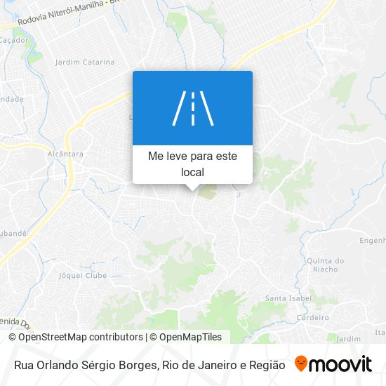 Rua Orlando Sérgio Borges mapa