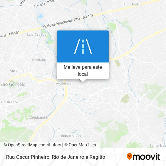 Rua Oscar Pinheiro mapa