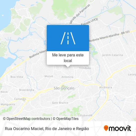 Rua Oscarino Maciel mapa