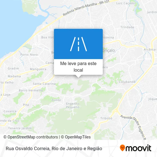 Rua Osvaldo Correia mapa