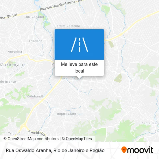 Rua Oswaldo Aranha mapa