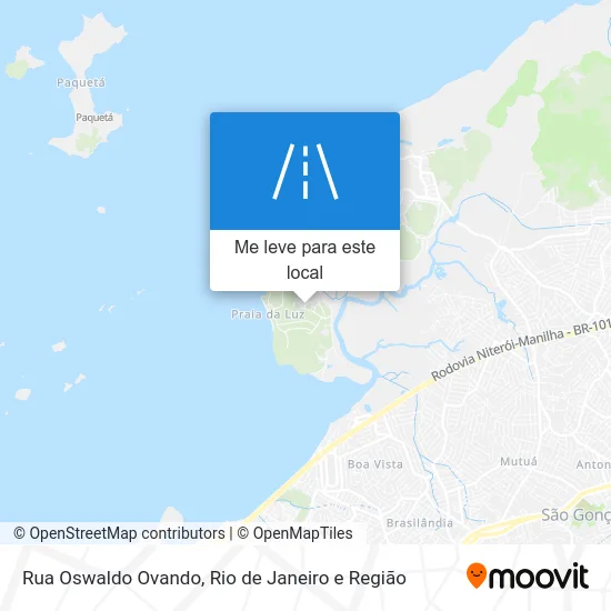 Rua Oswaldo Ovando mapa