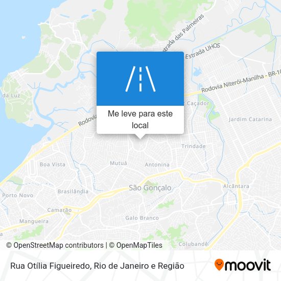 Rua Otília Figueiredo mapa