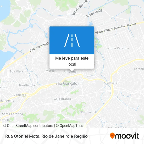 Rua Otoniel Mota mapa