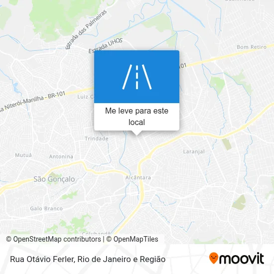 Rua Otávio Ferler mapa