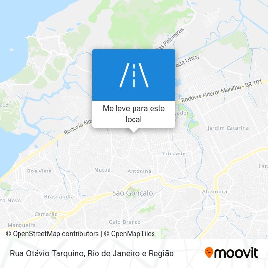 Rua Otávio Tarquino mapa