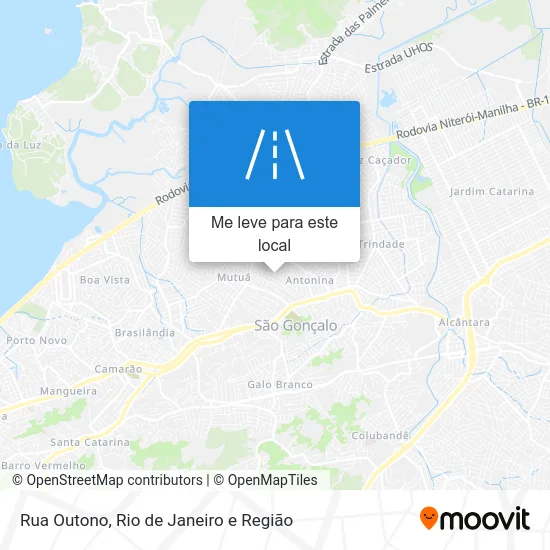 Rua Outono mapa