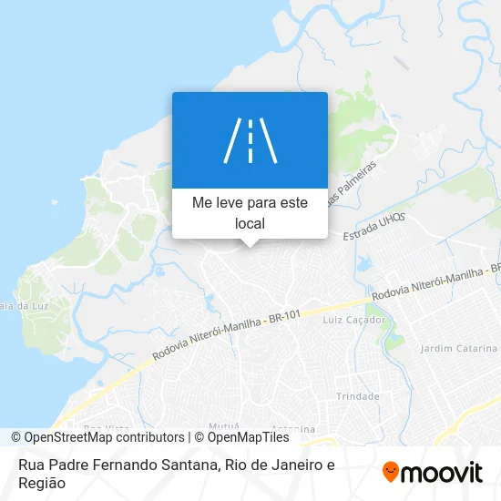 Rua Padre Fernando Santana mapa