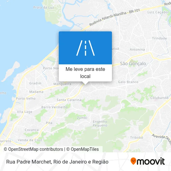 Rua Padre Marchet mapa