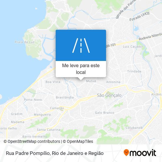 Rua Padre Pompílio mapa