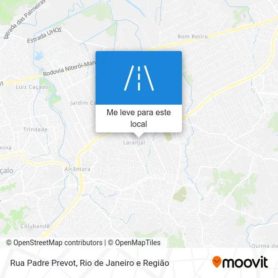 Rua Padre Prevot mapa