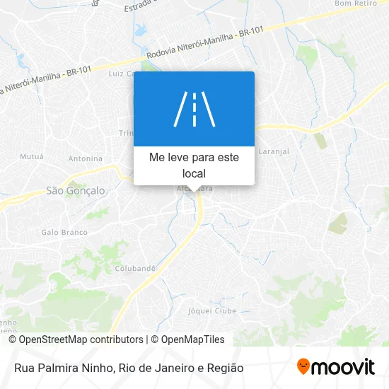 Rua Palmira Ninho mapa
