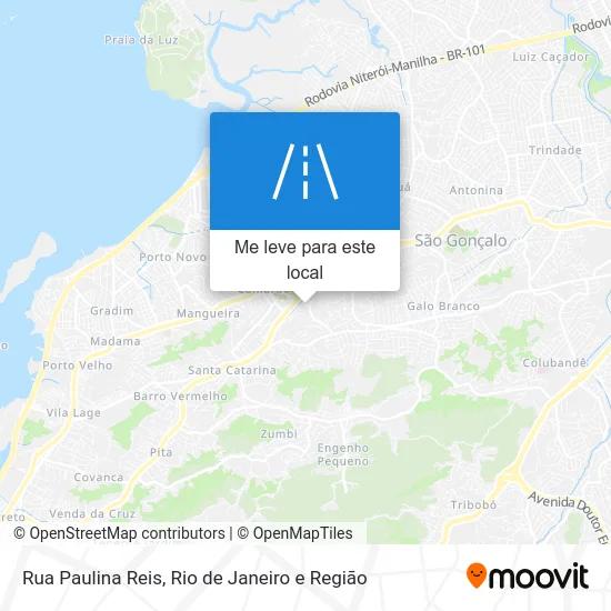Rua Paulina Reis mapa
