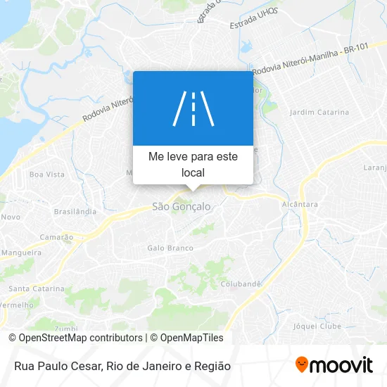 Rua Paulo Cesar mapa
