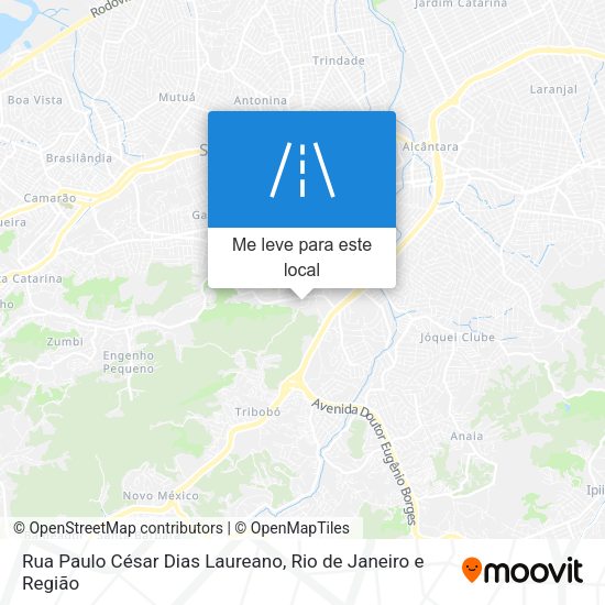 Rua Paulo César Dias Laureano mapa