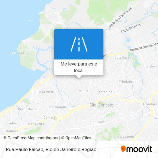 Rua Paulo Falcão mapa