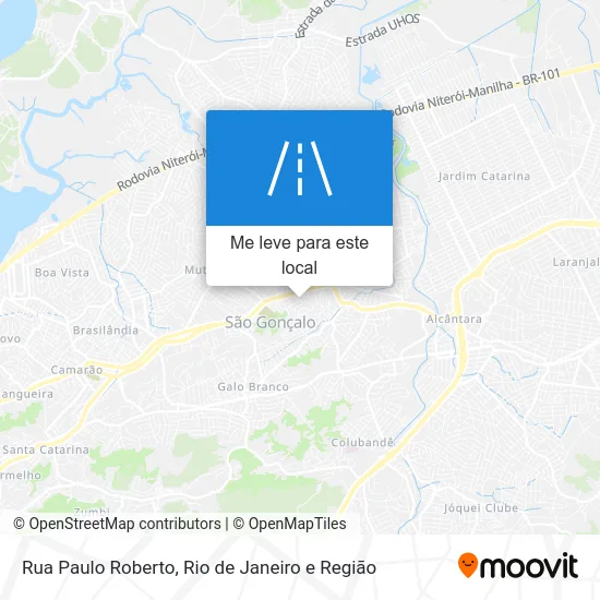 Rua Paulo Roberto mapa