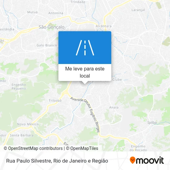 Rua Paulo Silvestre mapa