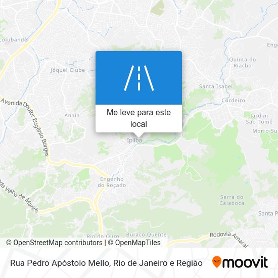 Rua Pedro Apóstolo Mello mapa