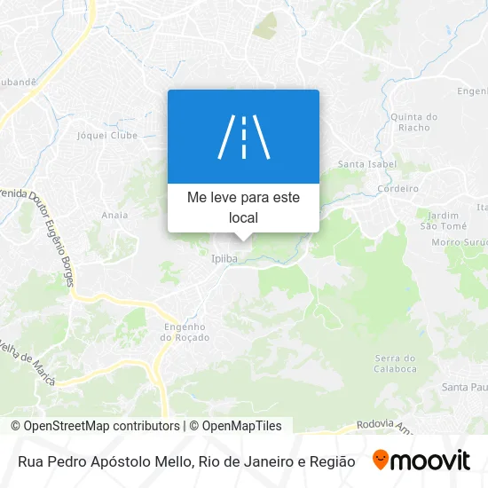 Rua Pedro Apóstolo Mello mapa
