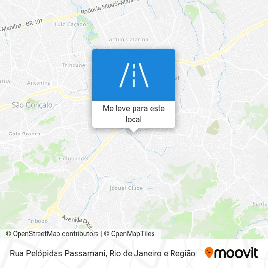 Rua Pelópidas Passamani mapa