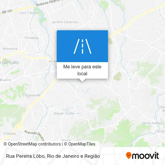 Rua Pereira Lôbo mapa