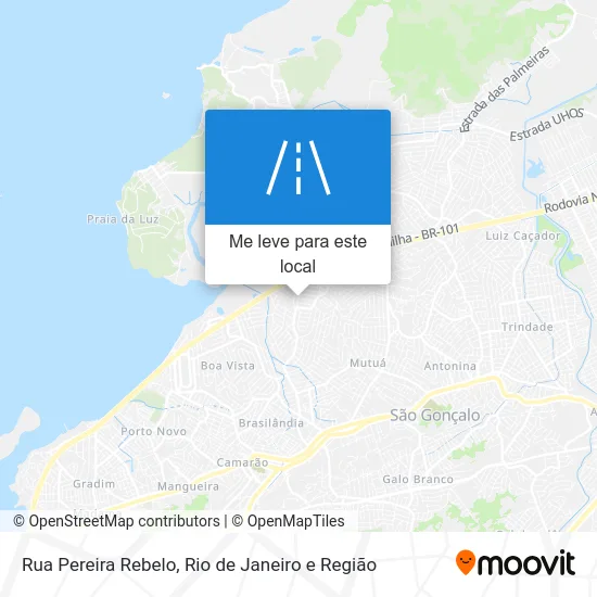 Rua Pereira Rebelo mapa