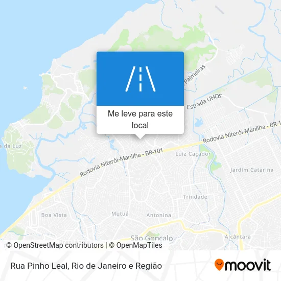 Rua Pinho Leal mapa