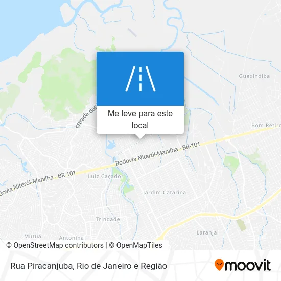 Rua Piracanjuba mapa