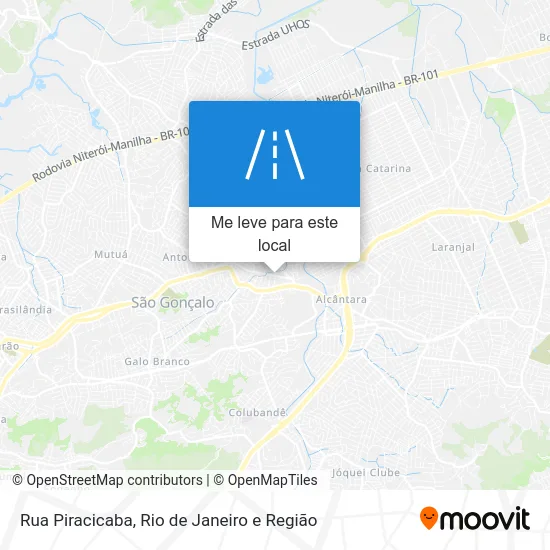 Rua Piracicaba mapa