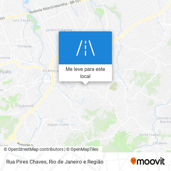 Rua Pires Chaves mapa