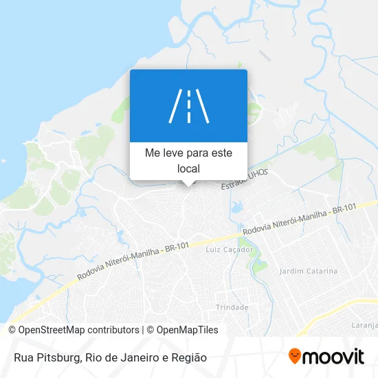 Rua Pitsburg mapa