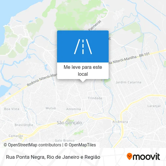 Rua Ponta Negra mapa