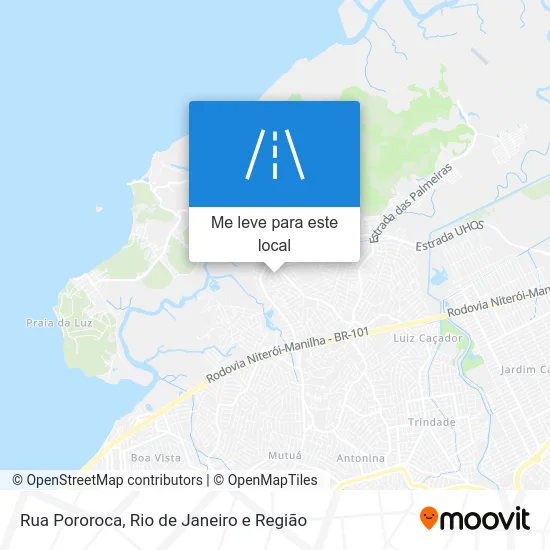 Rua Pororoca mapa