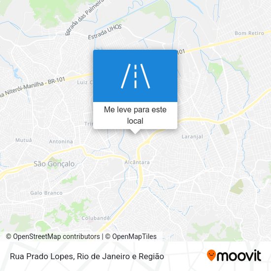 Rua Prado Lopes mapa