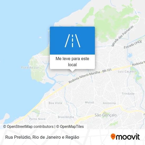 Rua Prelúdio mapa