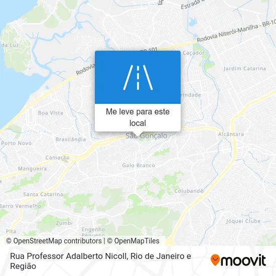 Rua Professor Adalberto Nicoll mapa