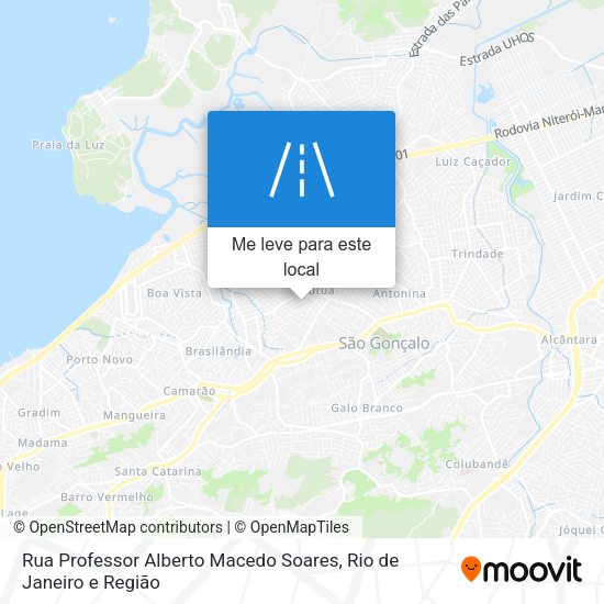 Rua Professor Alberto Macedo Soares mapa