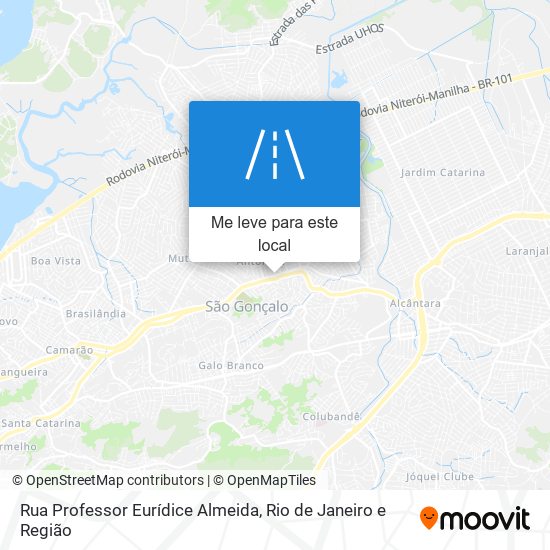 Rua Professor Eurídice Almeida mapa