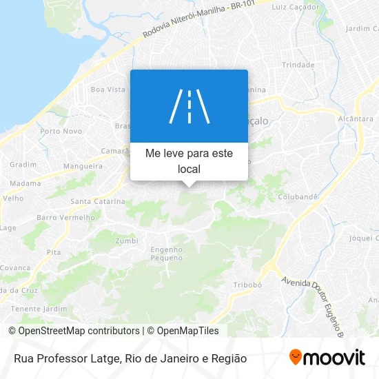 Rua Professor Latge mapa