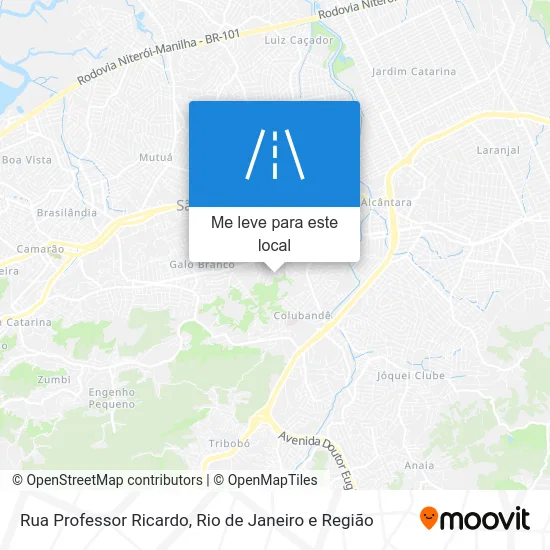 Rua Professor Ricardo mapa