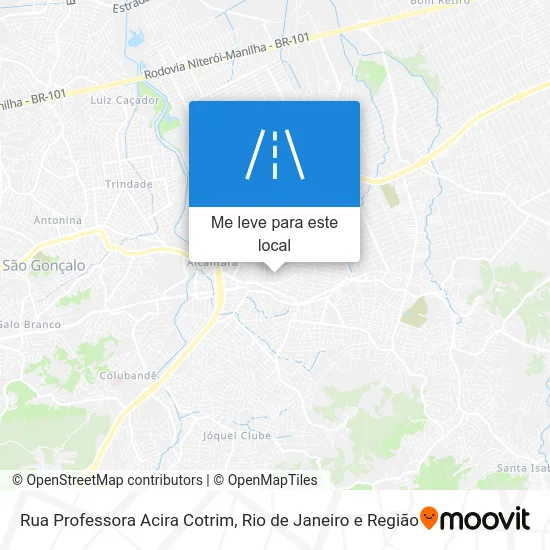 Rua Professora Acira Cotrim mapa