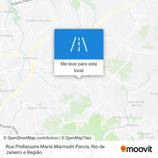 Rua Professora Maria Machado Panza mapa