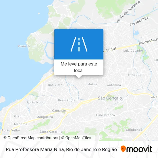 Rua Professora Maria Nina mapa