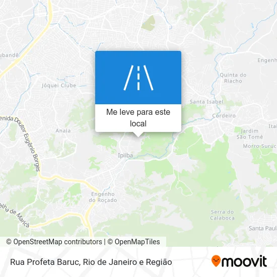 Rua Profeta Baruc mapa