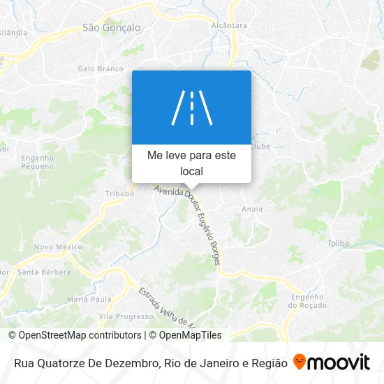 Rua Quatorze De Dezembro mapa