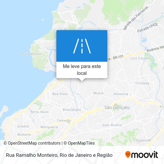 Rua Ramalho Monteiro mapa
